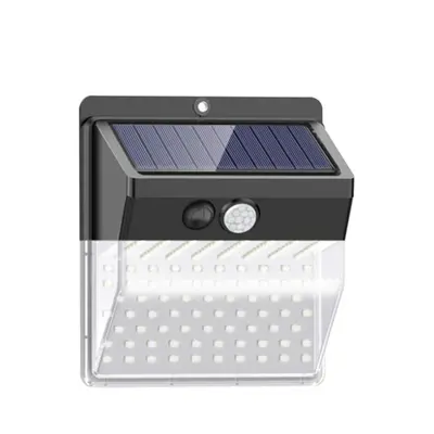 (Type A) 136/206LED Solar Street Power Light PIR Motion Sensor Wall Lamp Outdoor Garden