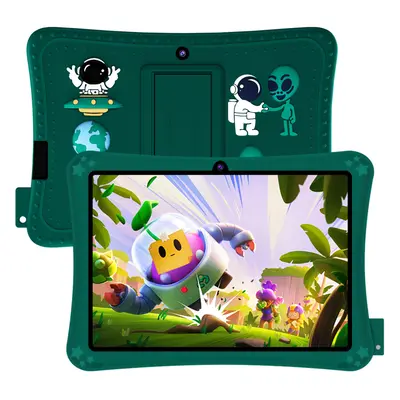 (Green) Android Kids Tablet inch HD Screen, Quad Core Processor, 32GB ROM, WiFi, Dual Camera, Pa