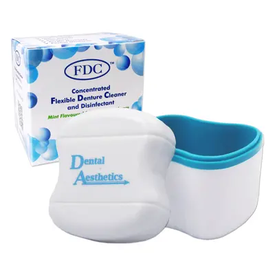 (Blue) FDC & Cleaning Bath~ Flexible Denture Cleaner