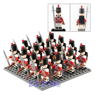 (British Bagpiper) 16Pcs Military Minifigures Napoleon British Army French Army Italian Soldiers