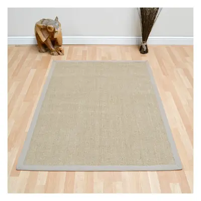 (Medium 120x180cm) Sisal Rugs in Linen