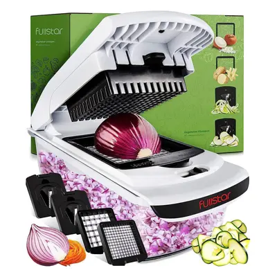 4-in-1 Vegetable Chopper Onion Chopper Food Chopper Manual Spiralizer Chopper Veg Dicer Veg Chop