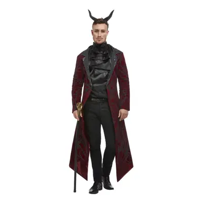 (L, Red/Black) Smiffys Mens Deluxe Devil Costume Set