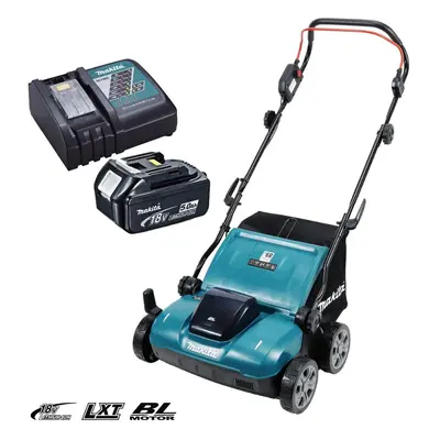 Makita DUV320RT Cordless Brushless LXT 18V Scarifier 32cm 5.0Ah Battery Charger