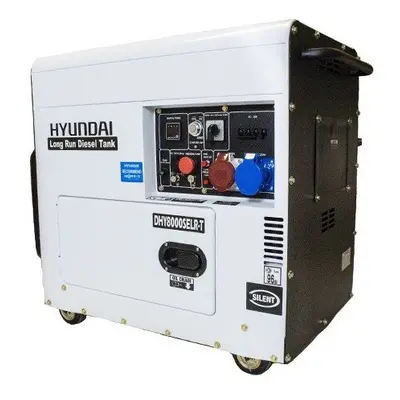 Hyundai DHY8000SELR-T Silenced Long Run 3-phase Diesel Generator 6kW