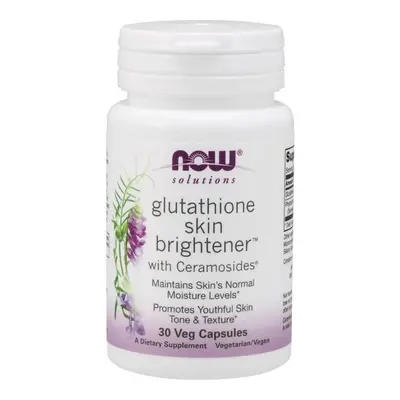 NOW Foods Glutathione Skin Brightener Ceramosides Healthy Skin | Veg Capsules