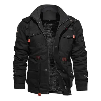 (black, L) High Quality Men&apos;s Jacket Military Tactical Jacket Breathable Lightweight Jacket