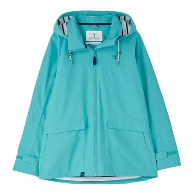 (12, Soft Teal) LightHouse Women's Beachcomber Waterproof Jacket - Ladies Windproof Spring Sumer