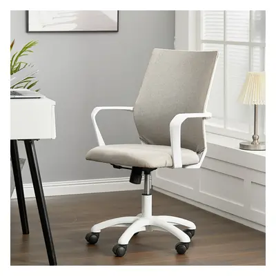 (Khaki) Ergonomic Office Chair Swivel Adjustable Computer Desk Chair