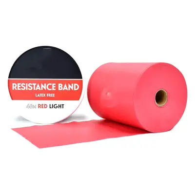 (Red (Light)) Latex Free Exercise Bands for Building Strength, Pilates Band for Fitness, Flexibi