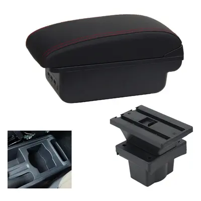 (black,red) For Skoda Octavia Armrest Box For Skoda Yeti Mk2 Car Armrest Storage Box Accessories