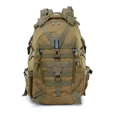 (khaki) Large Camping Backpack Military Men Travel Bags Tactical Molle Climbing Rucksack Outdoor