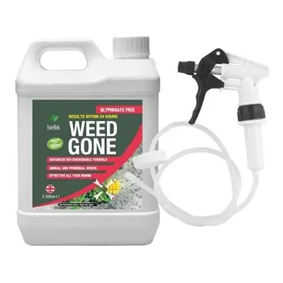 Enviro Works - Weed Gone - 2.5L Fast Acting weedkiller - Long Hose Trigger - (Ready to use) See 