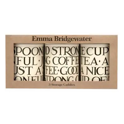 Emma Bridgewater Black Toast 3x Storage Canisters