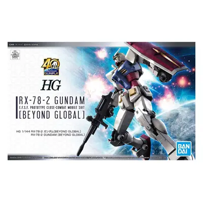 Bandai HG 1/144 RX-78-2 Gundam [Beyond Global] Plastic Model Kit