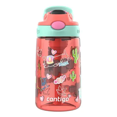 Contigo Autospout Kids Water Bottle 14oz Pack of Coral/Llamas