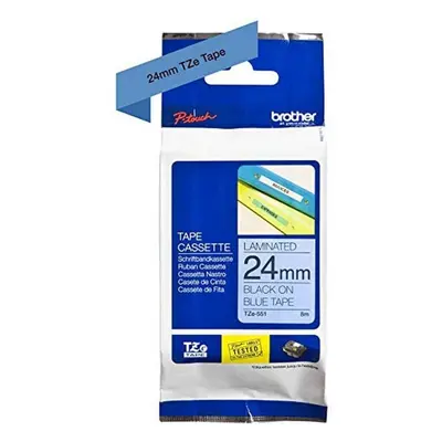 Brother TZe-551 Labelling Tape Cassette, mm (W) x m (L), Laminated, Brother Genuine Supplies - B