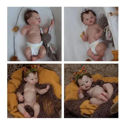 Simulation Reborn 49cm Doll Baby Bath Companion Real Life Toys Lifelike Kid Gift