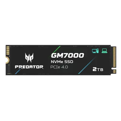 acer Predator GM7000 2TB M.2 SSD NVMe Gen4 Internal Gaming SSD Compatible with PS5 Up to 7400MB/