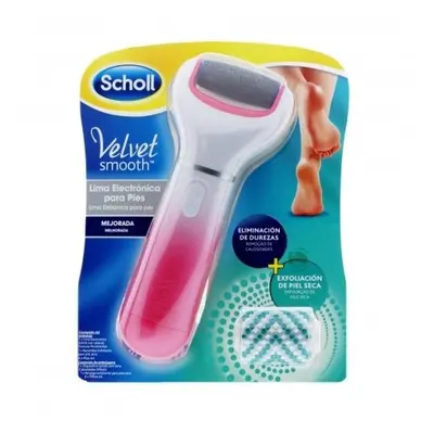 Scholl Velvet Smooth Electronic Foot Care System With Exfoliating Refill Head