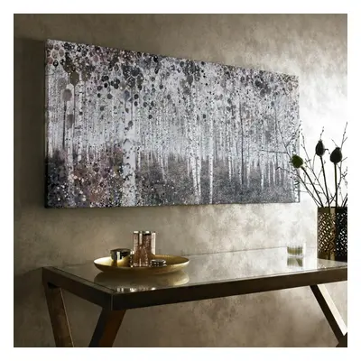 Art for the Home Neutral watercolour Wood Printed Canvas