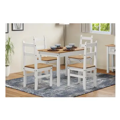 Corona White Budget Dining Set