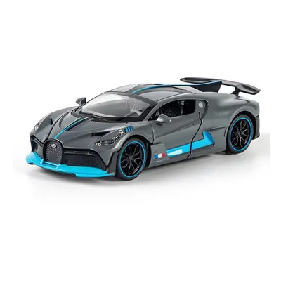 1/32 Alloy Bugatti DIVO Super Sports Car Model Toy Die Cast Pull Back Sound Light Toys Vehicle