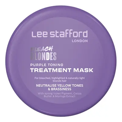 Lee Stafford Purple Toning Hair Mask | Bleach Blonde Treatment Mask - Violet Conditioning Cream 