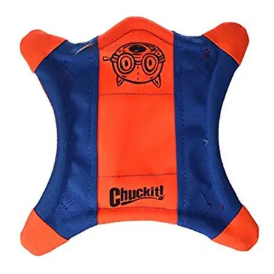 ChuckIt! Flying Squirrel Spinning Dog Toy Orange/Blue Multicolor Medium in x in