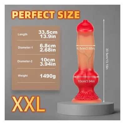 (XXL) Huge Silicone Animal Dildo Runyu Sex Toy For Men Women Adult Supplies Large Dog Dildo Xxl