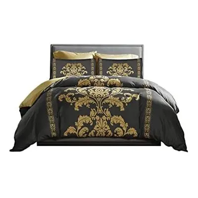 LAZZARO King Size Duvet Set, Non-Iron King Size Duvet Covers Bedding Sets, Pcs with Zipper Closu