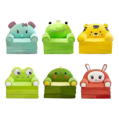 (E) Plush Foldable Kids Sofa Backrest Armchair In Chair Posture Support(does Not Include Filler)