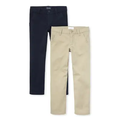 The Children's Place Girls Skinny Chino Pants Sandy/Tidal Pack 6X/7P