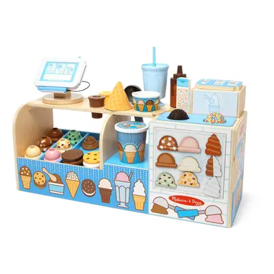 Melissa & Doug Wooden cool Scoops Ice creamery Play Food Toy Wooden Pr