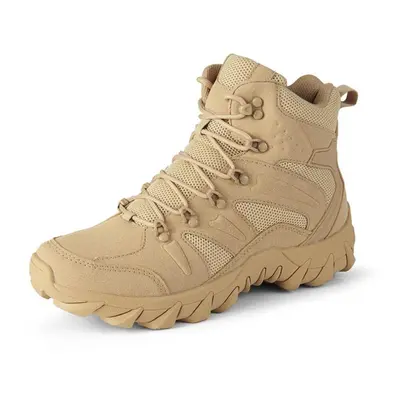 (sand, 40) Tactical Military Boots Men Boots Special Force Desert Army Boots Outdoor Hiking Boot