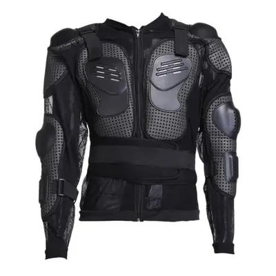 (black, L) Motocross Racing Pe Shell Armor Motorcycle Riding Body Protection Jacket Vest Colete 