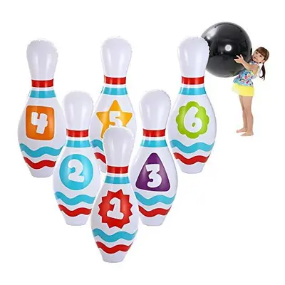 JOYIN Giant Inflatable Bowling Set for Kids and Adults, Christmas Birthday Party Games, Kids Edu