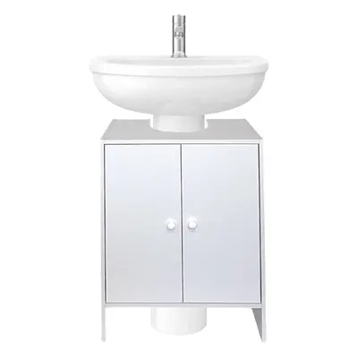 White Under sink Cabinet For Storing Away Your Bathroom Accessories