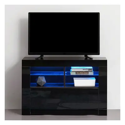 (LED TV STAND 100CM - BLACK) Hampton & Stewart High Glossy 16RGB Led TvUnit