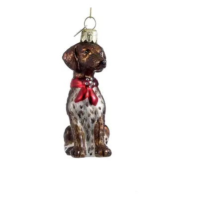 Noble Gems German Shorthaired Pointer Glass Ornament Christmas