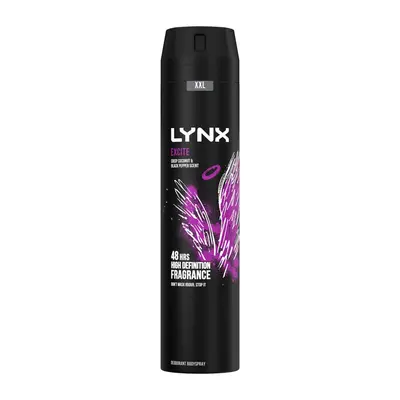 Lynx Excite 48-Hour Fragrance Body Spray Deodorant, 6x250ml