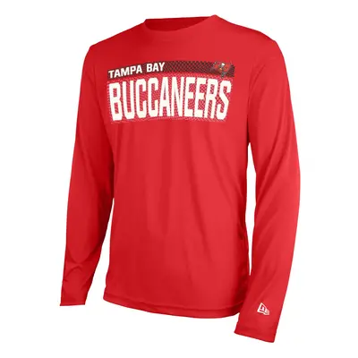 New Era NFL Men's Measured Dri-Tek Long Sleeve T-Shirt Adult Pro Football Tagless T-Shirt Tampa 