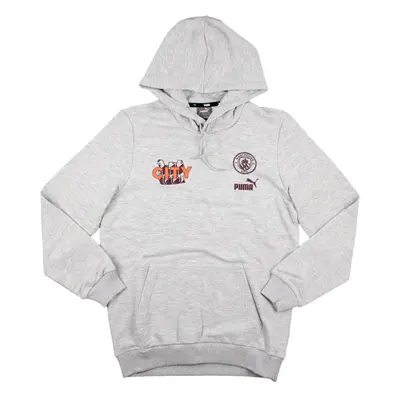 (XL) Man City FtblCore Graphic Hoody (Light Grey)