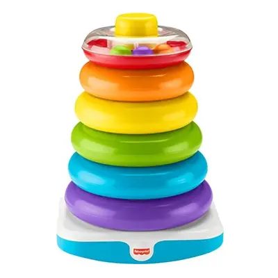 Giant Rock-a-Stack Baby Toy, 14+ Inches Tall, Multi-Color Ring Stacking Toy for Infants and Todd