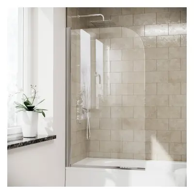 Denver mm Frameless Curved Bath Shower Screen Door