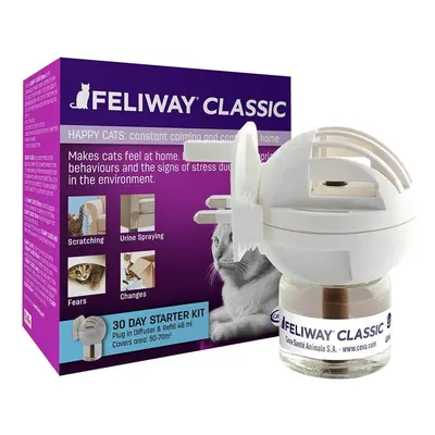 Feliway Classic Day Starter Kit Diffuser and Refill, 48ml