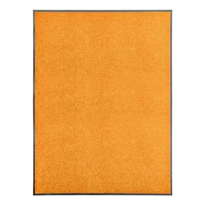 vidaXL Doormat Washable Orange Home Garden Barrier Entrance Rug for Front Door