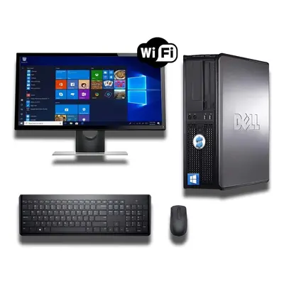 DELL OPTIPLEX DESKTOP CORE QUAD 2.5GHZ 8GB RAM 500GB HDD 22in MONITOR WINDOWS 64BIT (Renewed)