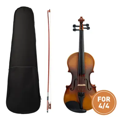 NAOMI 4/4 Matte Maple Acoustic Violin Set W/ Violin+Brazilwood Bow+Bridge+Canvas Case Beginner U