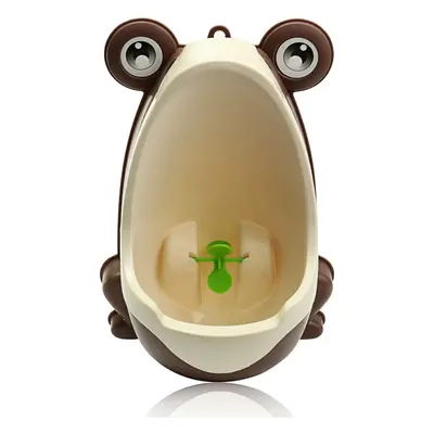 (Coffee) Fashion Frog Boy Baby Toilet Training Children Kids Potty Urinal Pee Trainer Urine Bath